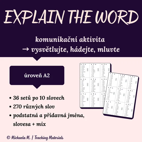 Explain the word A2 - vysvětli slovo