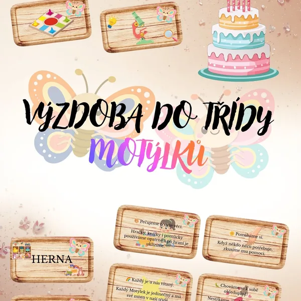 Výzdoba - Třída MOTÝLCI 🦋