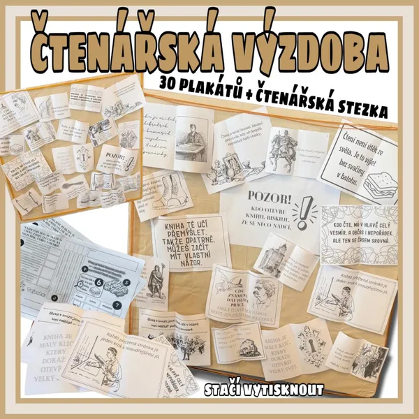 Motivace ke čtení - výzdoba, stezka, plakáty