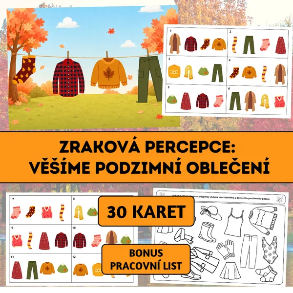 Zraková percepce: Věšíme podzimní oblečení