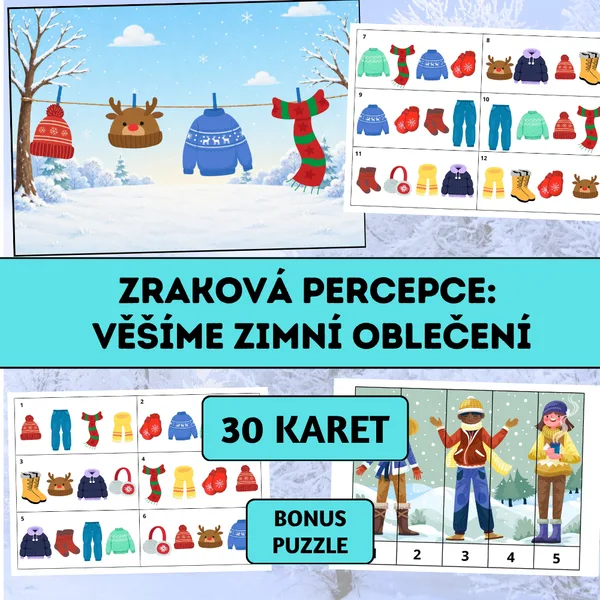 Zraková percepce: Věšíme zimní oblečení