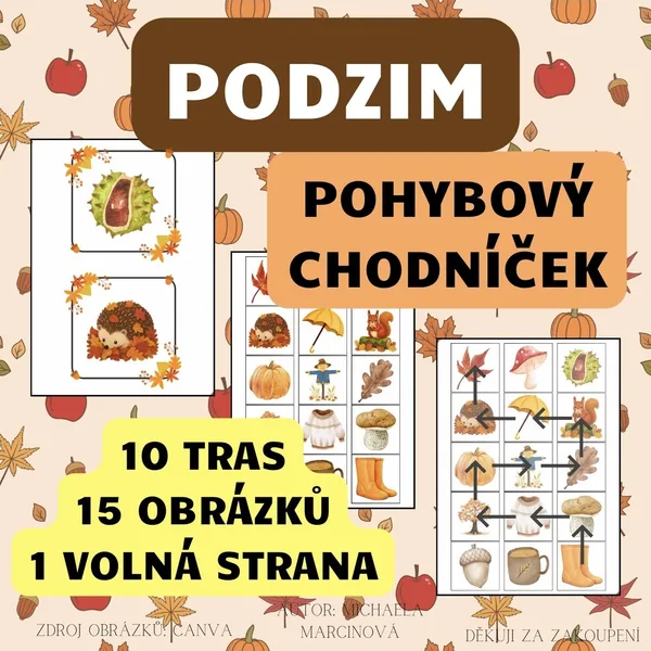 PODZIM - pohybový chodníček