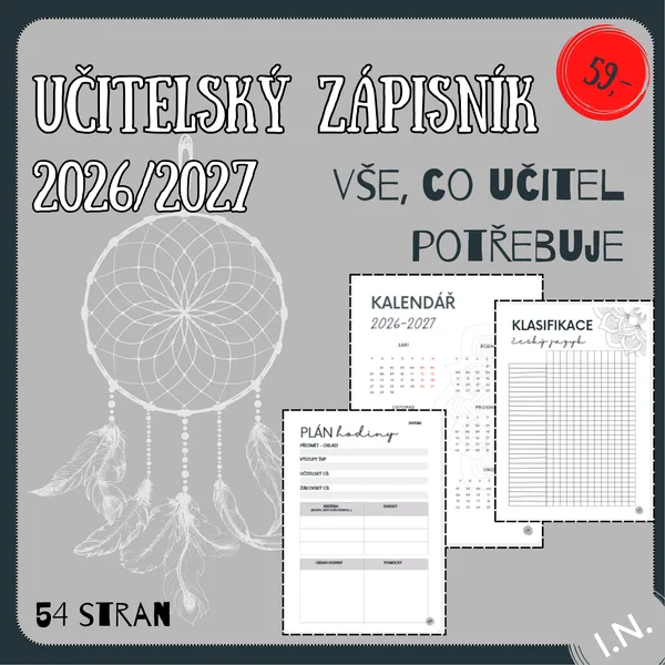 UČITELSKÝ ZÁPISNÍK na šk. rok 2026/2027