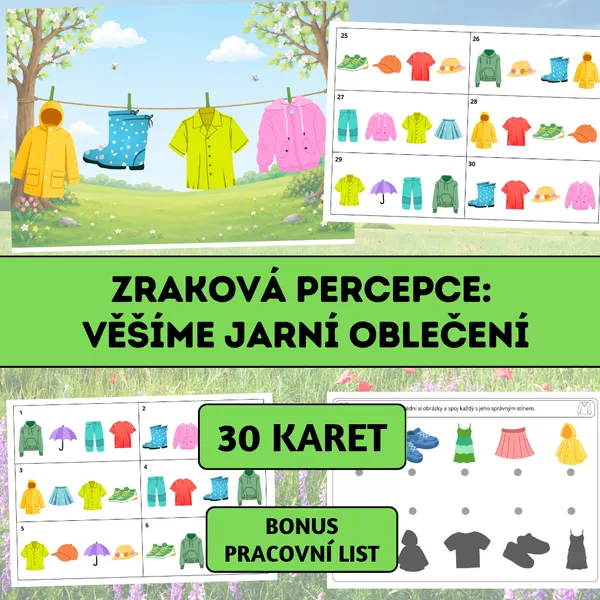 Zraková percepce: Věšíme jarní oblečení