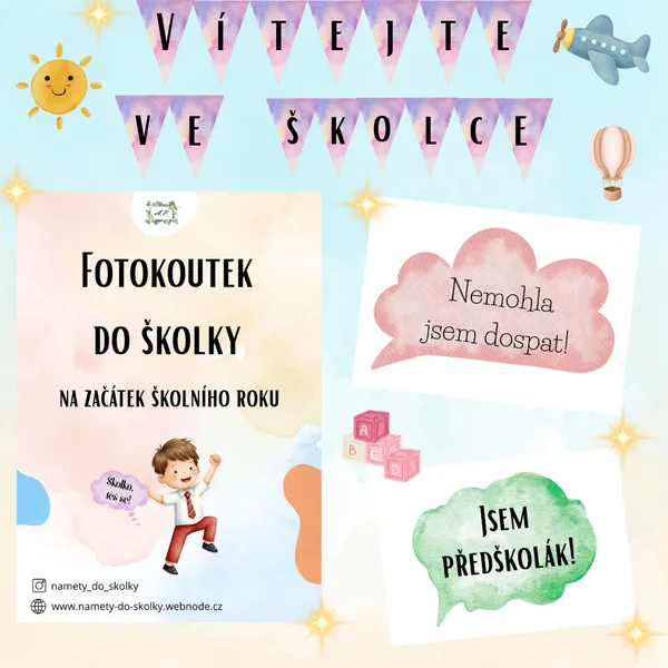Fotokoutek do školky - začátek školního roku