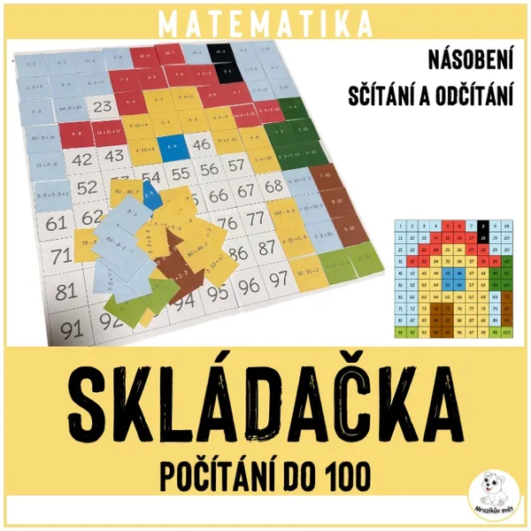 Skládačka (počítání do 100)