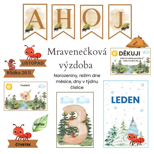 Mravenečková výzdoba do MŠ 🐜