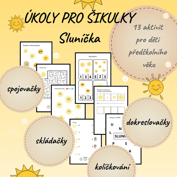 Úkoly pro šikulky - SLUNÍČKA