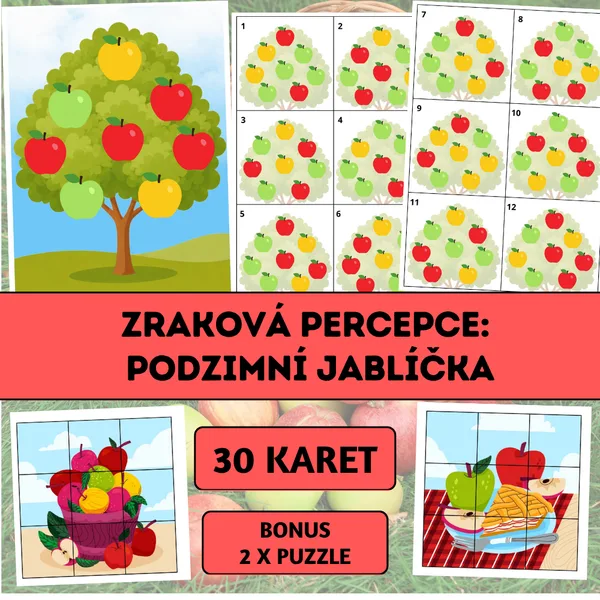 Zraková percepce: Podzimní jablíčka