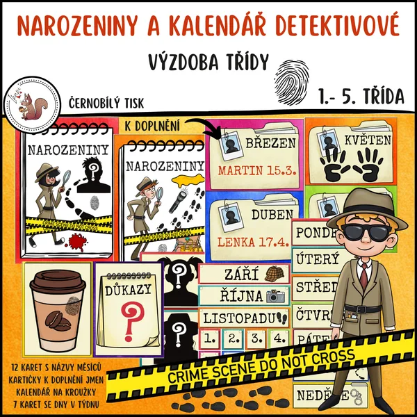 Narozeniny a kalendář detektivové