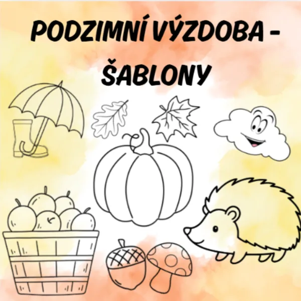 Podzimní výzdoba - šablony