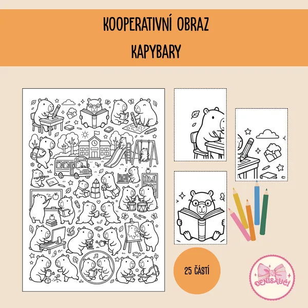 Kooperativní obraz - kapybary