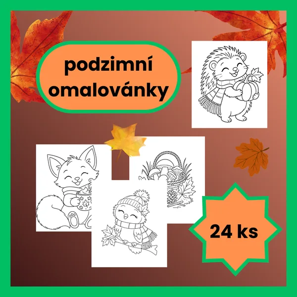Podzimní omalovánky
