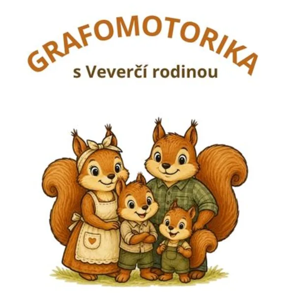 Grafomotorika s Veverčí rodinou