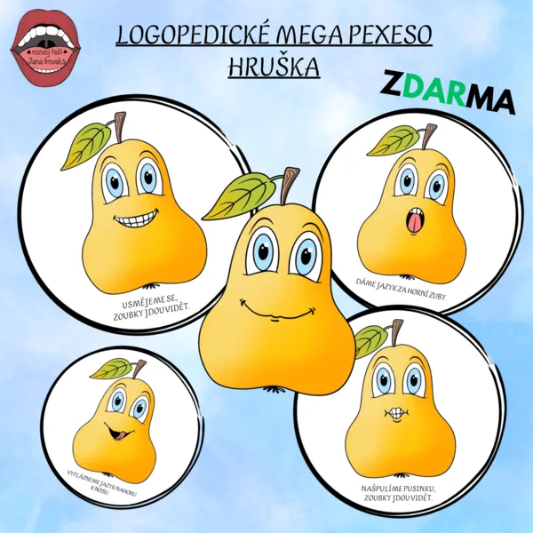 LOGOPEDICKÉ MEGA PEXESO: HRUŠKA