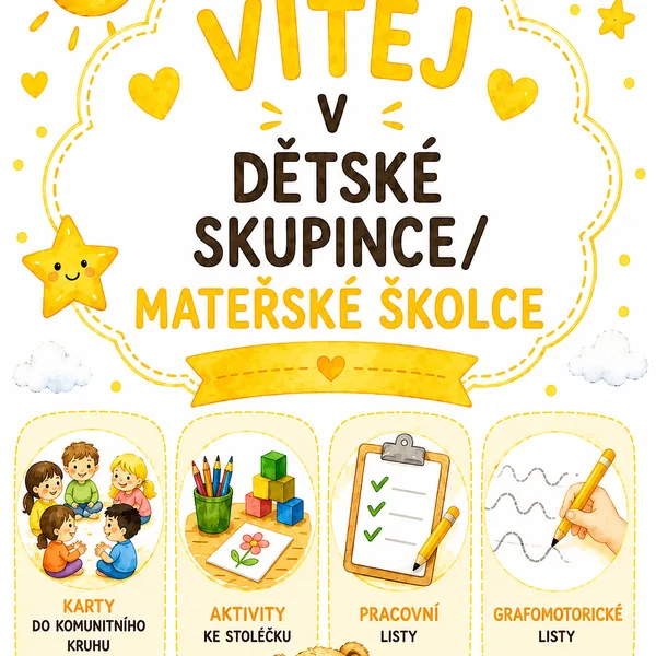 🌼 VÍTEJ V NAŠÍ DĚTSKÉ SKUPINCE / ŠKOLIČCE 🌼