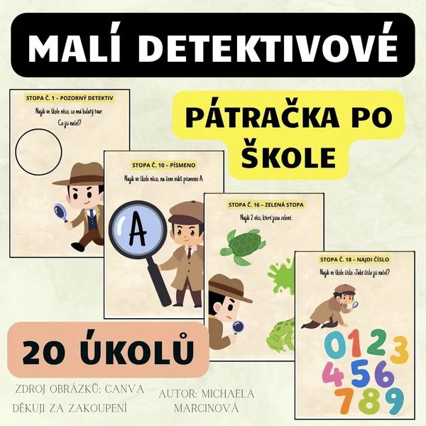PÁTRAČKA PO ŠKOLE: 20 zábavných úkolů a stanovišť