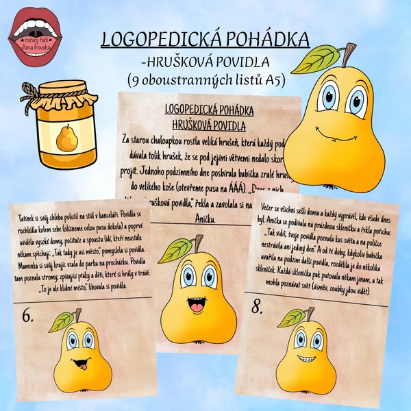 LOGOPEDICKÁ POHÁDKA HRUŠKOVÁ POVIDLA