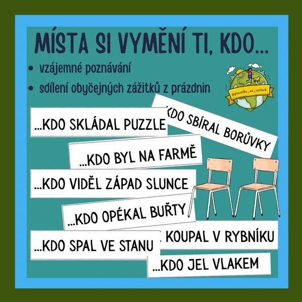 Místa si vymění ti, kdo...
