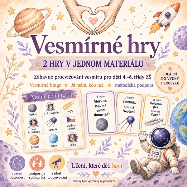 VESMÍRNÉ HRY - Já mám, kdo má & BINGO