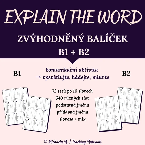 Explain the word B1 + B2 - zvýhodněný balíček