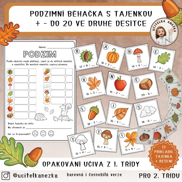 PODZIMNÍ BĚHAČKA S TAJENKOU + - do 20 ve druhé desítce