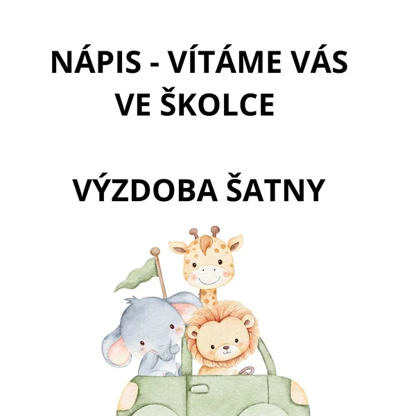 Kartičky na výzdobu šatny