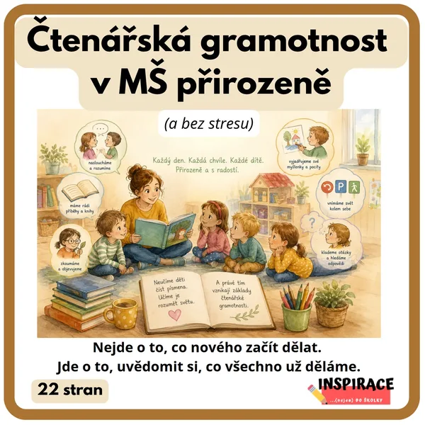 Čtenářská gramotnost v MŠ přirozeně (a bez stresu)