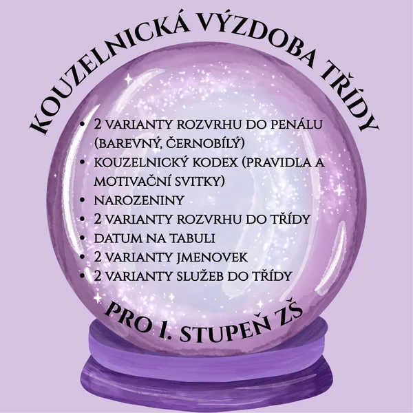 KOUZELNICKÁ VÝZDOBA TŘÍDY | KOMPLETNÍ SADA