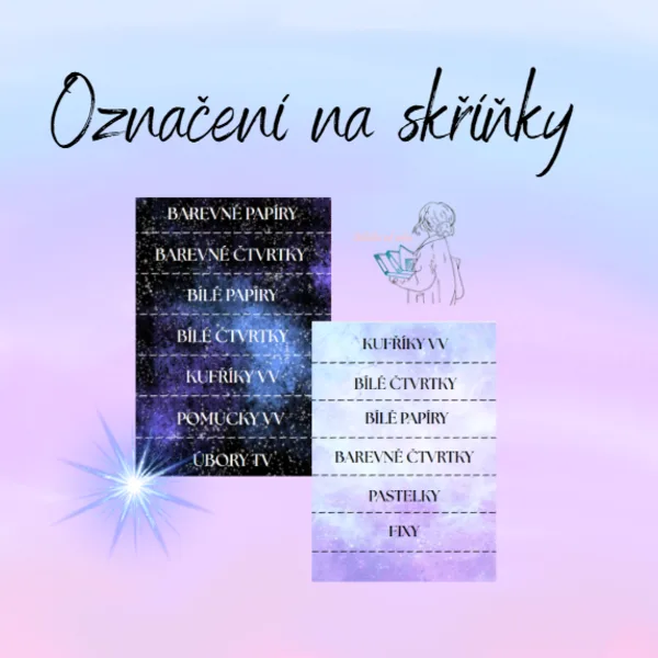 Označení skříněk