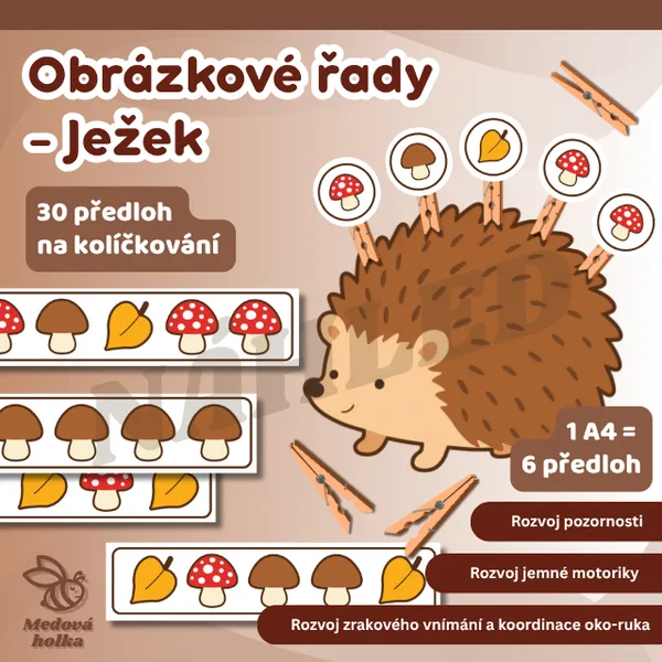Obrázkové řady - Ježek (Podzim)