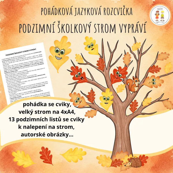 Podzimní školkový strom vypráví - Pohádková jazyková rozcvička
