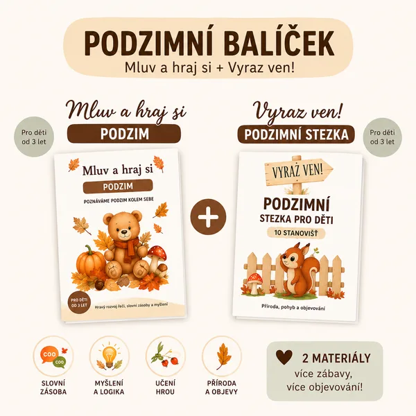 Podzimní balíček – Mluv a hraj si + Podzimní stezka