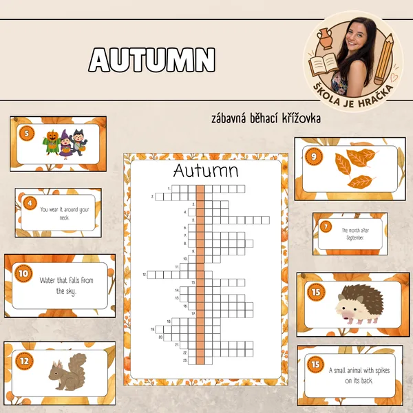 Autumn - running crossword