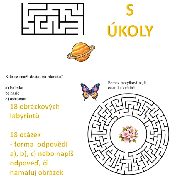Obrázkové labyrinty s úkoly