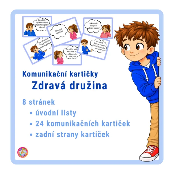 Komunikační kartičky - Zdravá družina