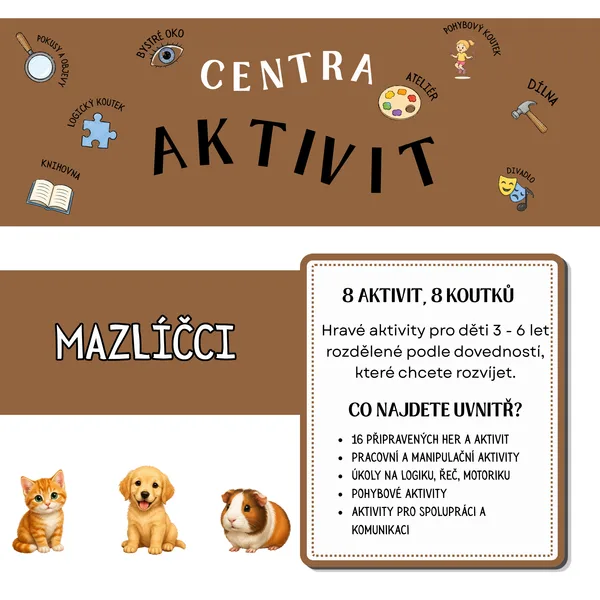 Centra aktivit - Mazlíčci