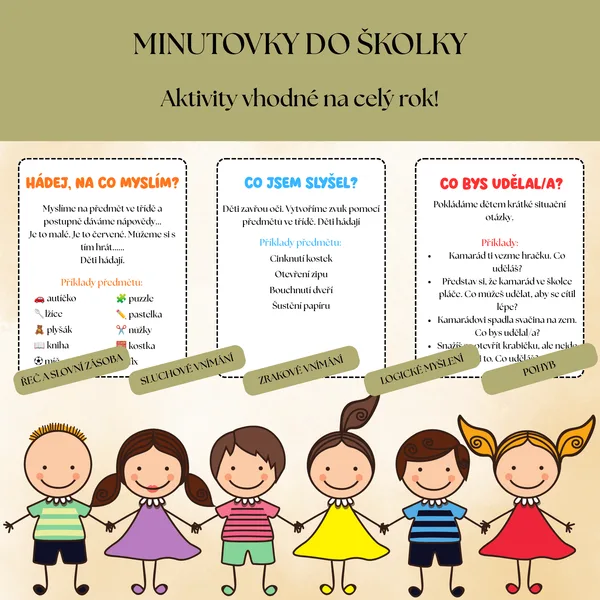 Minutovky do školky na celý rok - 30 kartiček