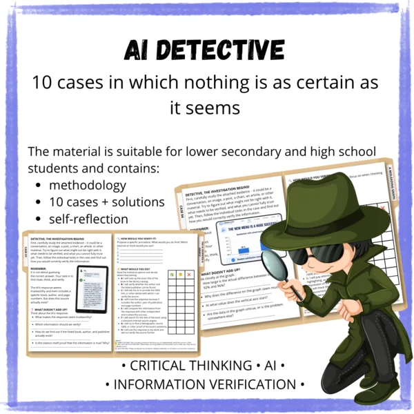 AI DETECTIVE – 10 Critical Thinking Cases for AI & Information Verification