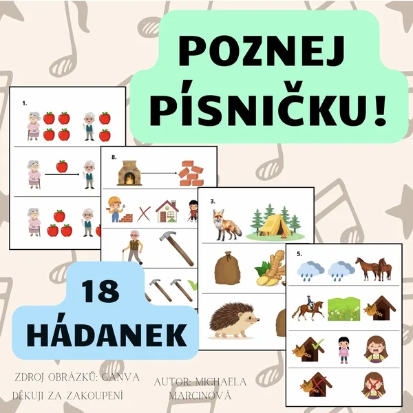 Poznej písničku! - 18 písniček