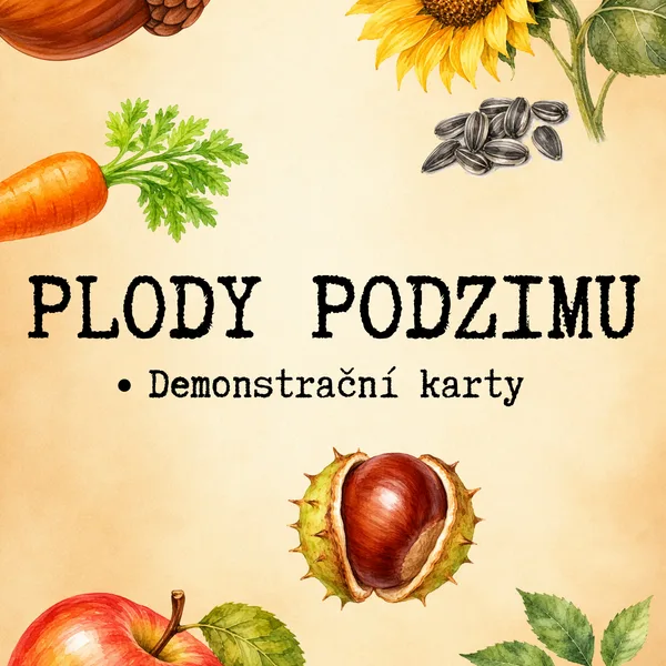 Plody podzimu - Demonstrační karty