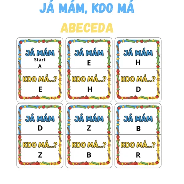 Já mám, kdo má - abeceda