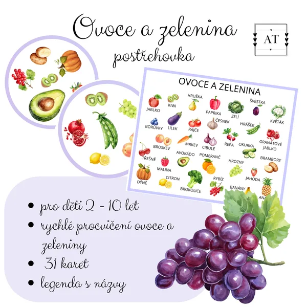 Postřehovka - ovoce a zelenina