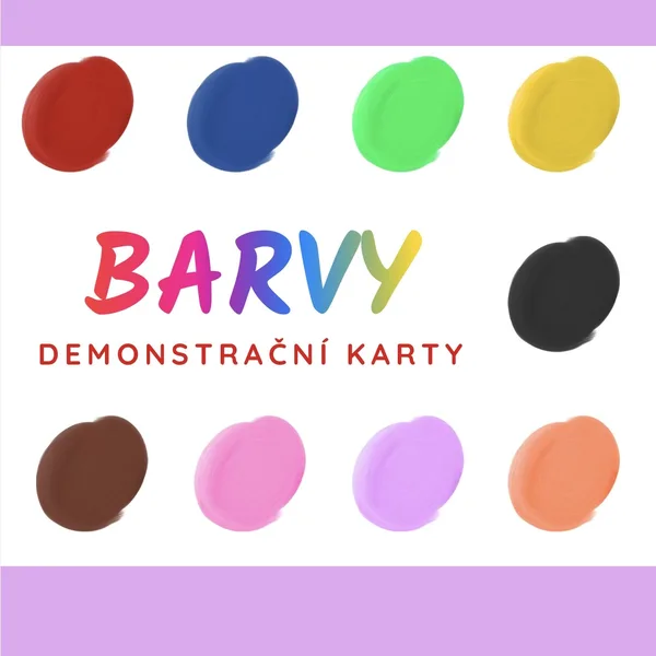 Barvy- demonstrační karty pro MŠ