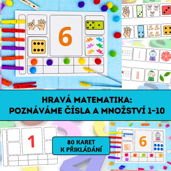 Hravá matematika: Poznáváme čísla a množství 1–10