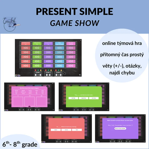 Present Simple Game Show