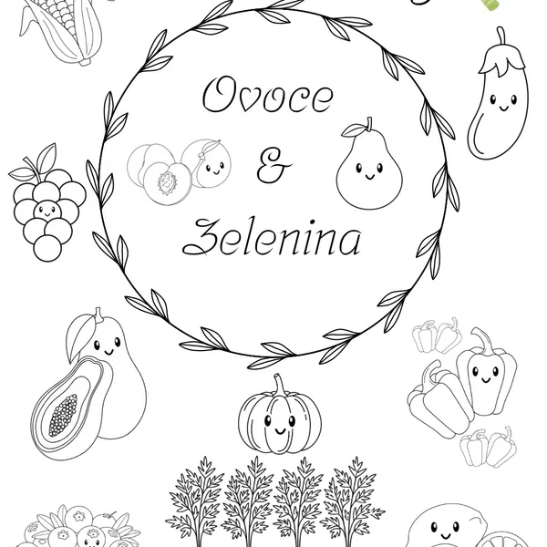 Omalovánky ovoce & zelenina