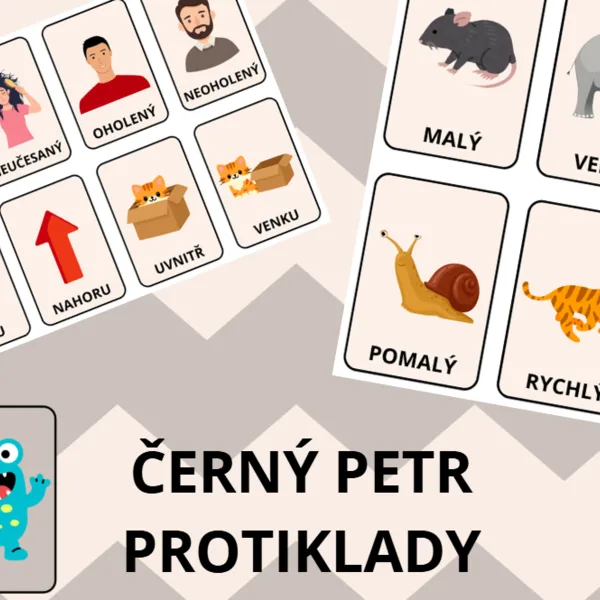 Logopedický Černý Petr – Protiklady