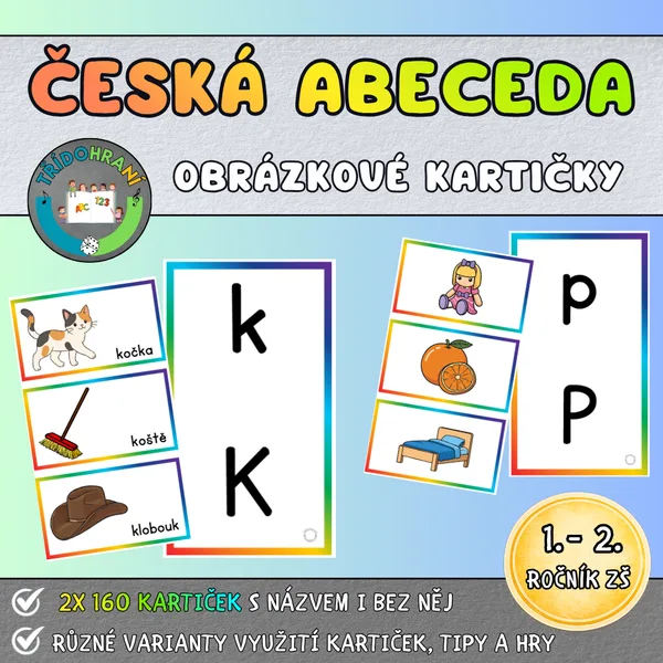 ČESKÁ ABECEDA - obrázkové kartičky