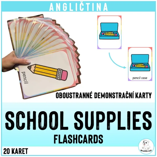 School supplies (flashcards)